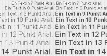 Textwiedergabe bei nativer Auflösung