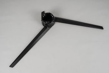 Großer metallischer spinnenartiger Fuß des Monitors