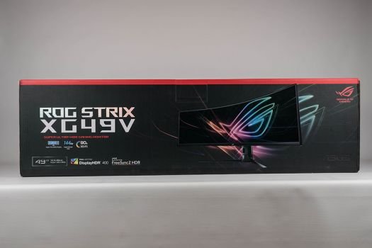Ungewöhnliche Ausmaße des XG49VQ-Motivkartons