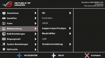 OSD-Bildeinrichtungsebene