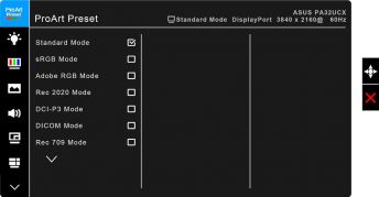 OSD: Bildmodi (Screenshot Handbuch ASUS)