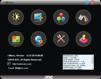 Hübsch und komfortabel aufbereitete App zur OSD-Steuerung