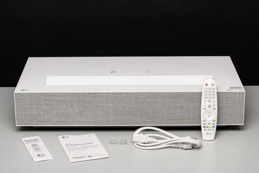 Lieferumfang des LG HU85LS Beamers