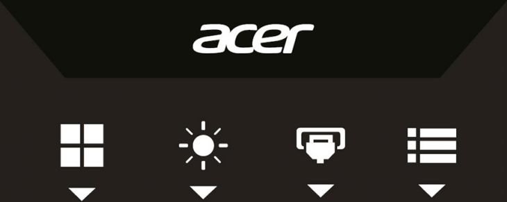 Schnellmenü des Acer EI491CR