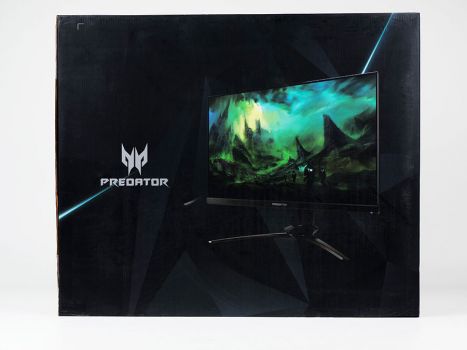 Handlicher, dunkler Motivkarton des Acer Predator XN253QPbmiprzx