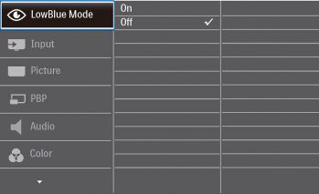 OSD: LowBlue-Mode (Handbuch Philips)