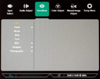 OSD: "ViewMode"