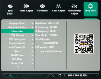 OSD: "Setup Menu"