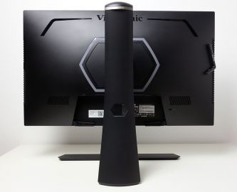 LED-Beleuchtung und spezielle „Gaming-Designelemente“ auf der Rückseite des ViewSonic XG270QG