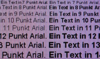 Darstellung von Schrift bei Full-HD-Auflösung