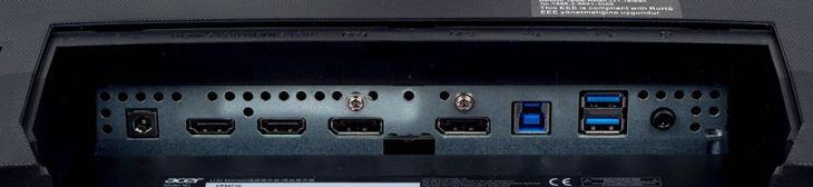 Der Acer CP3271KP verfügt über zwei DisplayPort-Schnittstellen