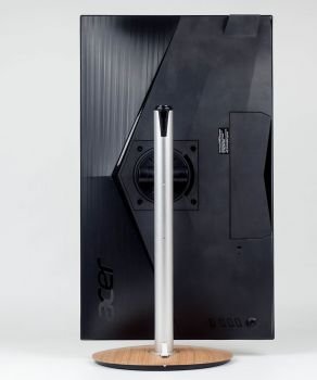 Monitor in Pivotstellung von hinten