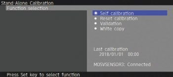 OSD: Standalone-Calibration (Screenshot: NEC-Handbuch)