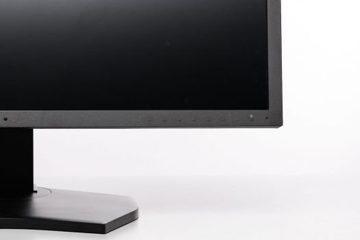 Elektrostatische Tasten vorne unten rechts auf dem Displayrahmen 