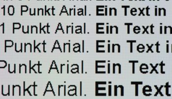 Textwiedergabe 1280 x 720, Vollbild