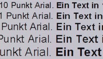 Textwiedergabe nativ, Vollbild