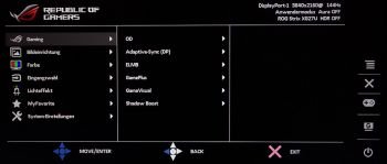OSD Gaming: Zahlreiche Funktionen speziell für Spieler