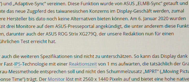 Heftige Farbschimmer bei 175 Hz