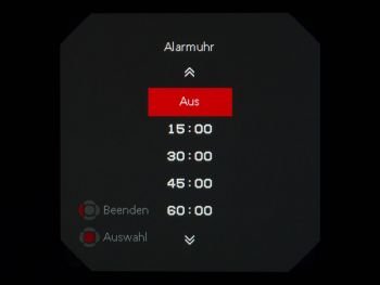 OSD-Schnellauswahl „Alarmuhr“