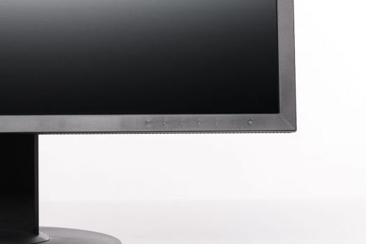 Moderne und zuverlässige Touch-Tasten unten rehts auf dem Displayrahmen