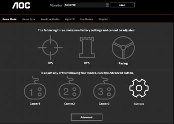 Game-Mode im G-Menu
