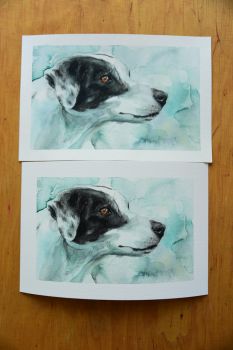 Original oben, kalibriert unten