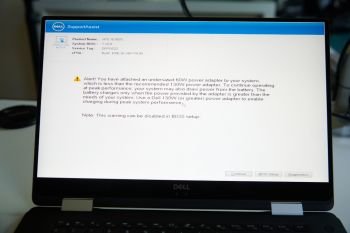 Warnmeldung des Dell