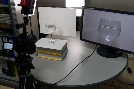 Der CS2731 als Kontrollmonitor für eine Videoaufnahme