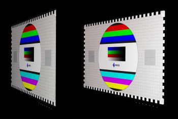 Blickwinkelansicht des Monitors bei Drehung nach links