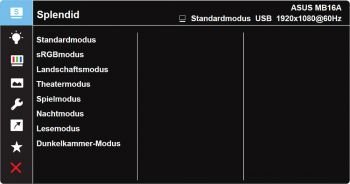 OSD: Bildmodi (Screenshot Handbuch ASUS)