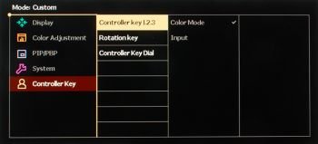 Menü (OSD): Controller-Key