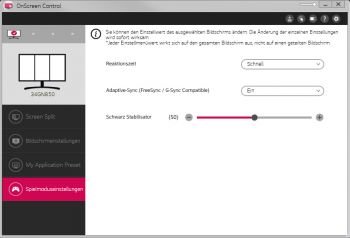 Einige OSD-Einstellungen stehen zur Verfügung, aber nicht alle