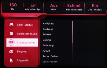 OSD Bildanpassung: Einstellungen zur Bildoptimierung