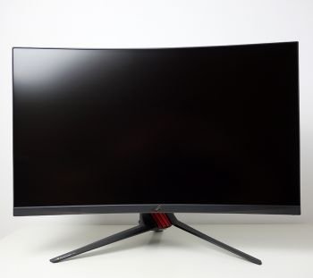 Wieder ein modernes rahmenloses Design des Monitors