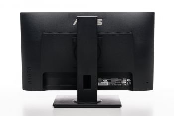Monitor Ansicht hinten in der niedrigsten Stellung