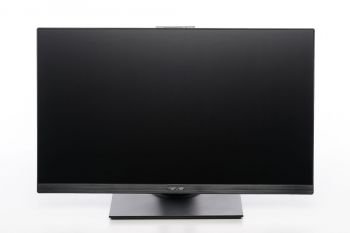 Monitor Ansicht vorn in der niedrigsten Stellung