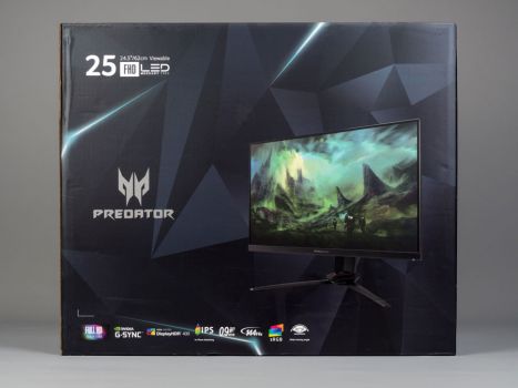 Handlicher Motivkarton des Acer XB253QGP lässt sich gut transportieren