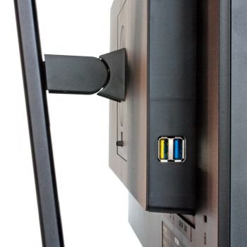 Höhenverstellung des Monitors im Detail