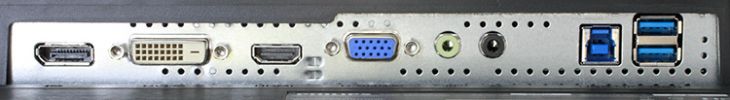 Die Signaleingänge des Philips 242B1V