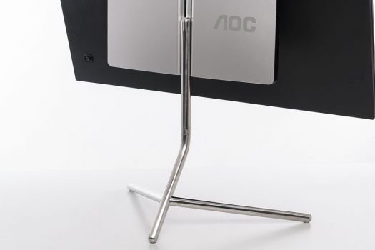 Standbein des AOC U32U1: Ständer aus Edelstahl