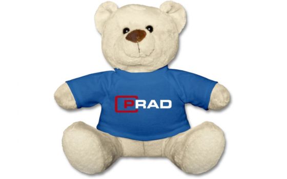 Teddybär mit PRAD-Logo (Spreadshirt.de)