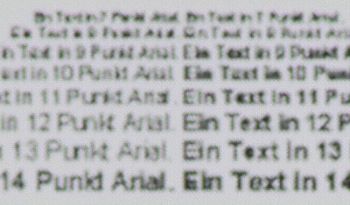 Textwiedergabe 2160p, Vollbild