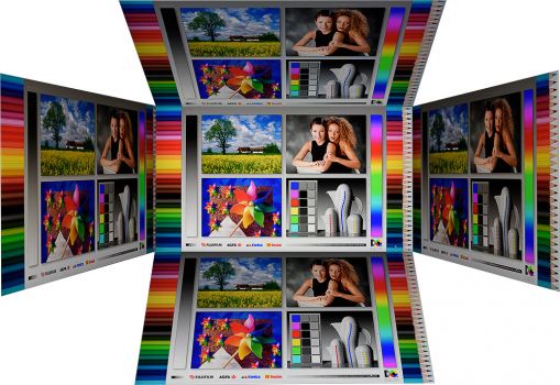 Horizontale und vertikale Blickwinkel des IPS-Panels vom Asus VA24DQLB