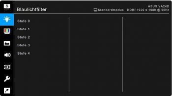 OSD: Blaulichtfilter