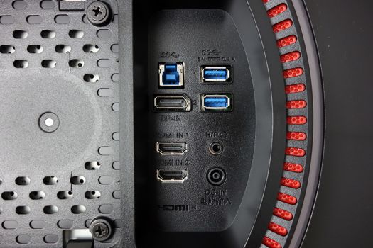 Anschlüsse des LG 38GN950-B