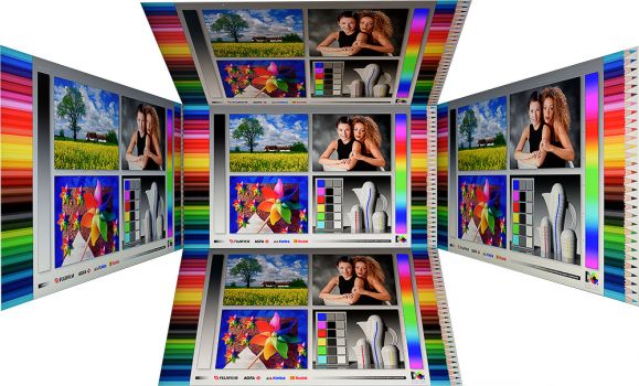Horizontale und vertikale Blickwinkel vom IPS-Panel des BenQ PD2705Q