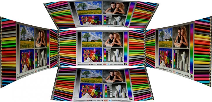 Horizontale und vertikale Blickwinkel des IPS-Panels vom Eizo EV3895