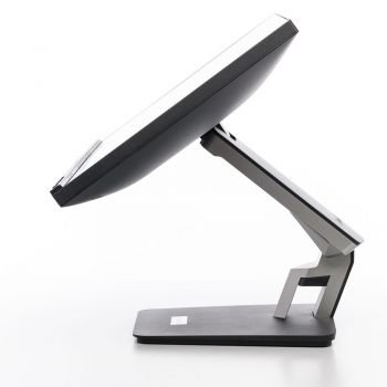 Ansicht seitlich und Display mit maximalem Neigungswinkel nach hinten