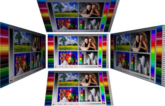 Horizontale und vertikale Blickwinkel vom IPS-Panel des Asus VG279QL1A