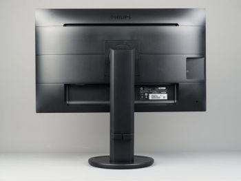 Philips 276B9 in der höchsten Stellung von hinten